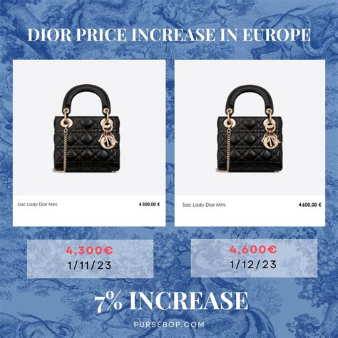 dior price increase 2019|dior bag price increases.